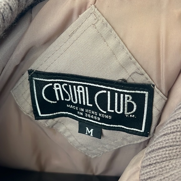Vintage Winter Puff Shoulder Jacket by Casual Club Large - Picture 8 of 9
